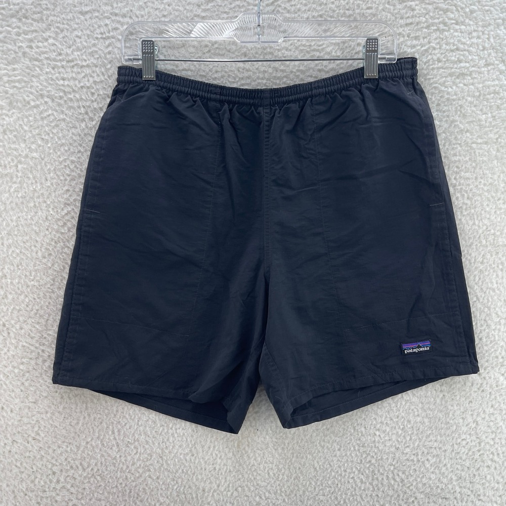 Patagonia Swim Trunks Mens S Black 7" Liner Baggies Outdoor Hike Gorpcore Preppy
